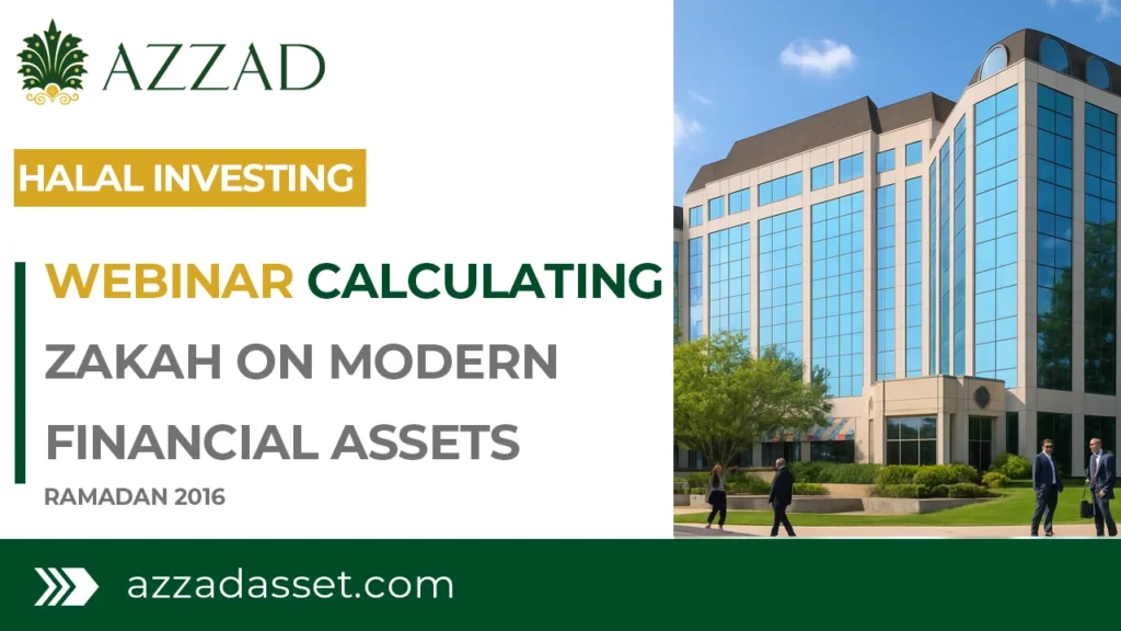 Calculating Zakah on Modern Financial Assets (2016)