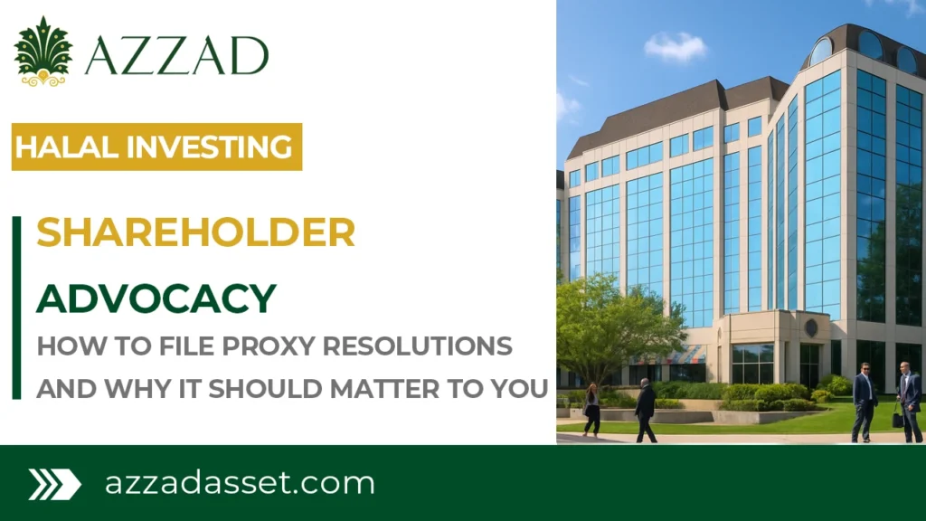 Shareholder Advocacy - How to file proxy resolutions and why it should matter to you