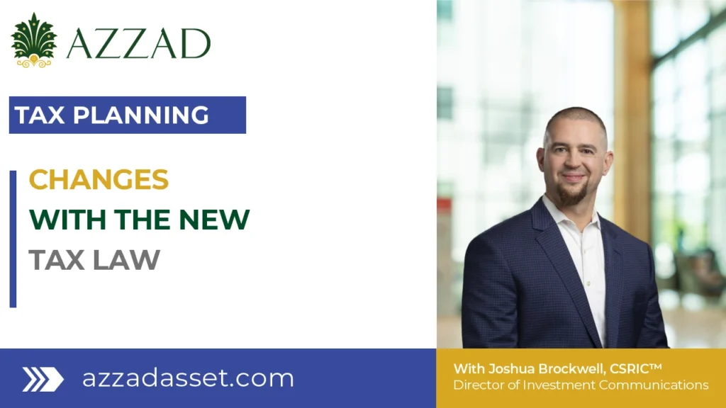 Changes with the new tax law