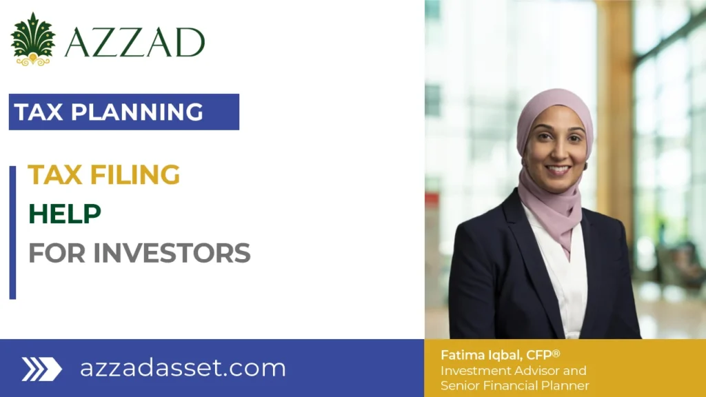 Tax filing help for investors