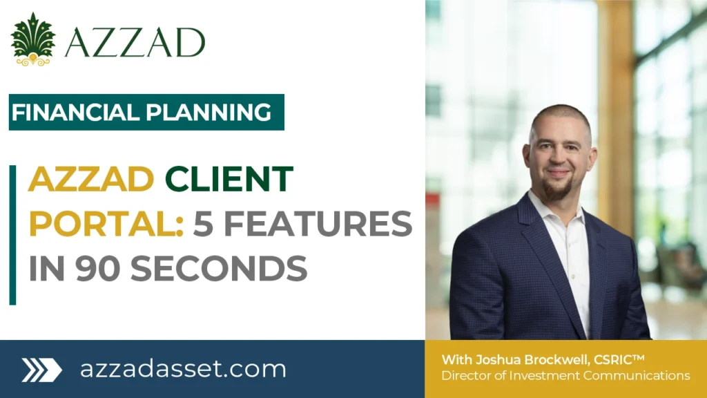 Azzad Client Portal 5 Features in 90 Seconds