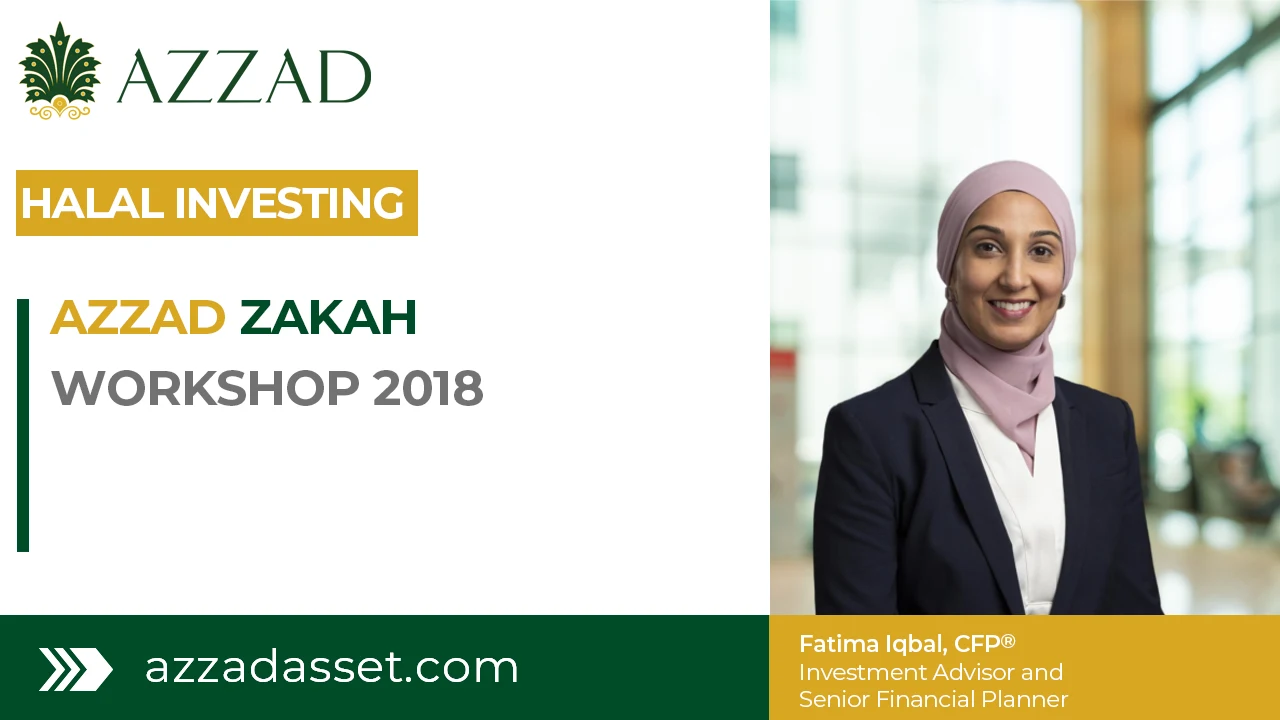 Azzad zakah workshop 2018