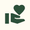 icon hand giving heart