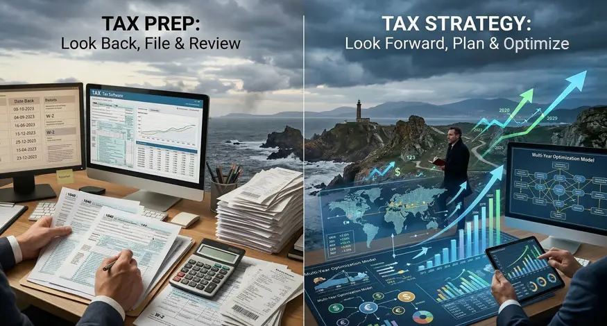 Tax Prep vs. Tax Strategy: The Difference Matters More Than You Think